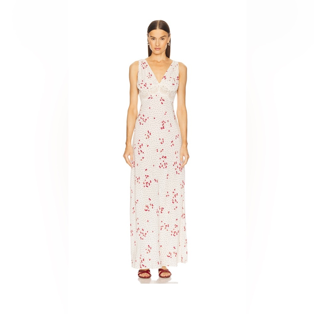 L'Academie By Marianna Hallie Suki Cherry Abstract Maxi Dress XL